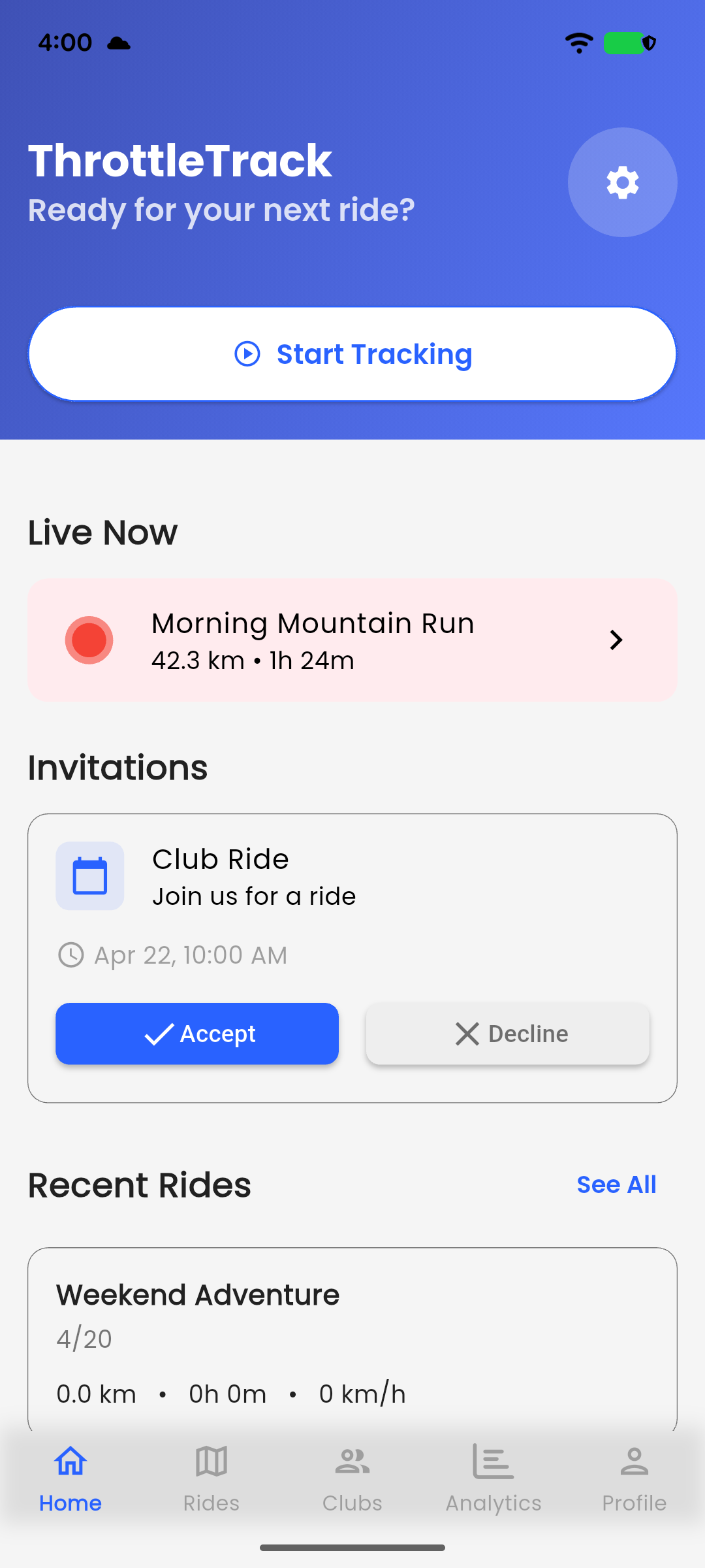 ThrottleTrack Dashboard