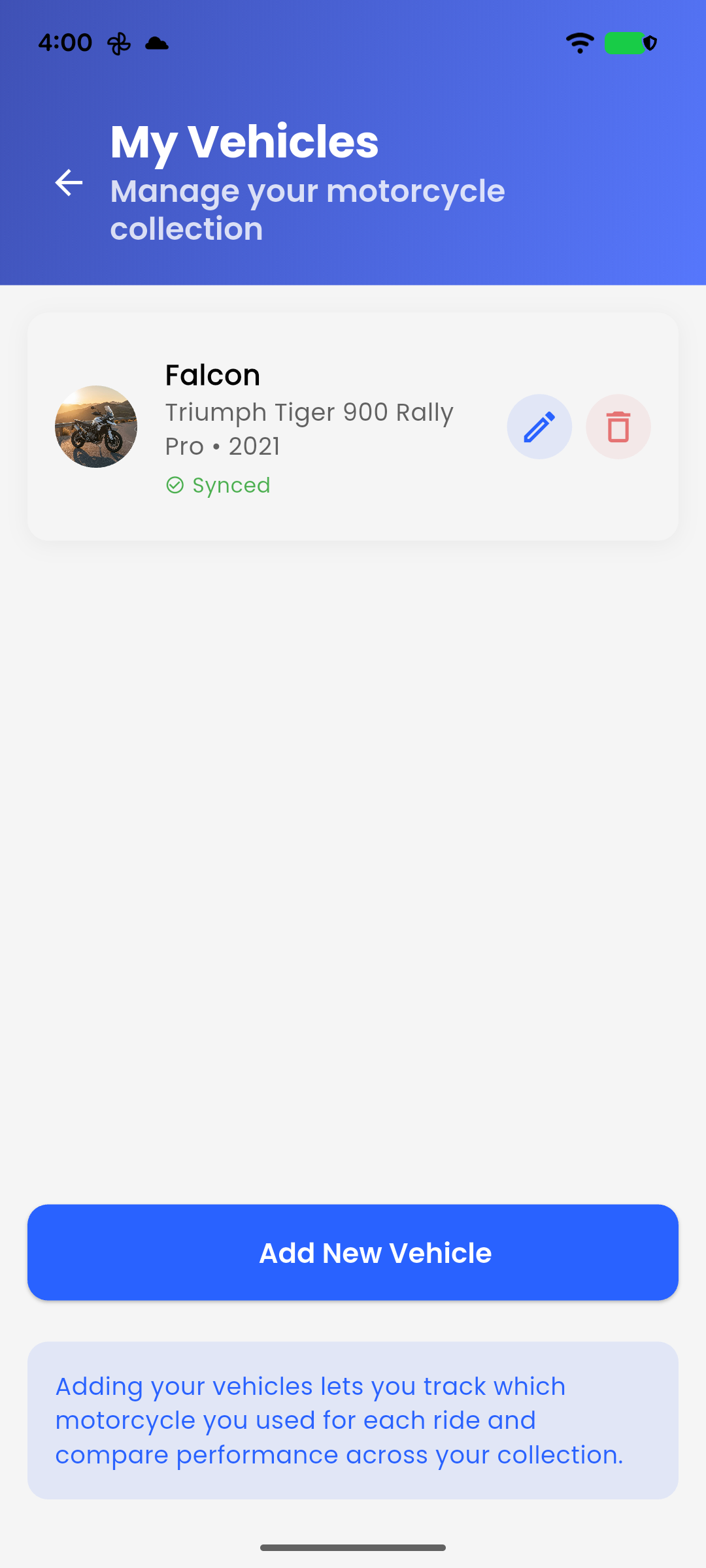 Manage Your Vehicle